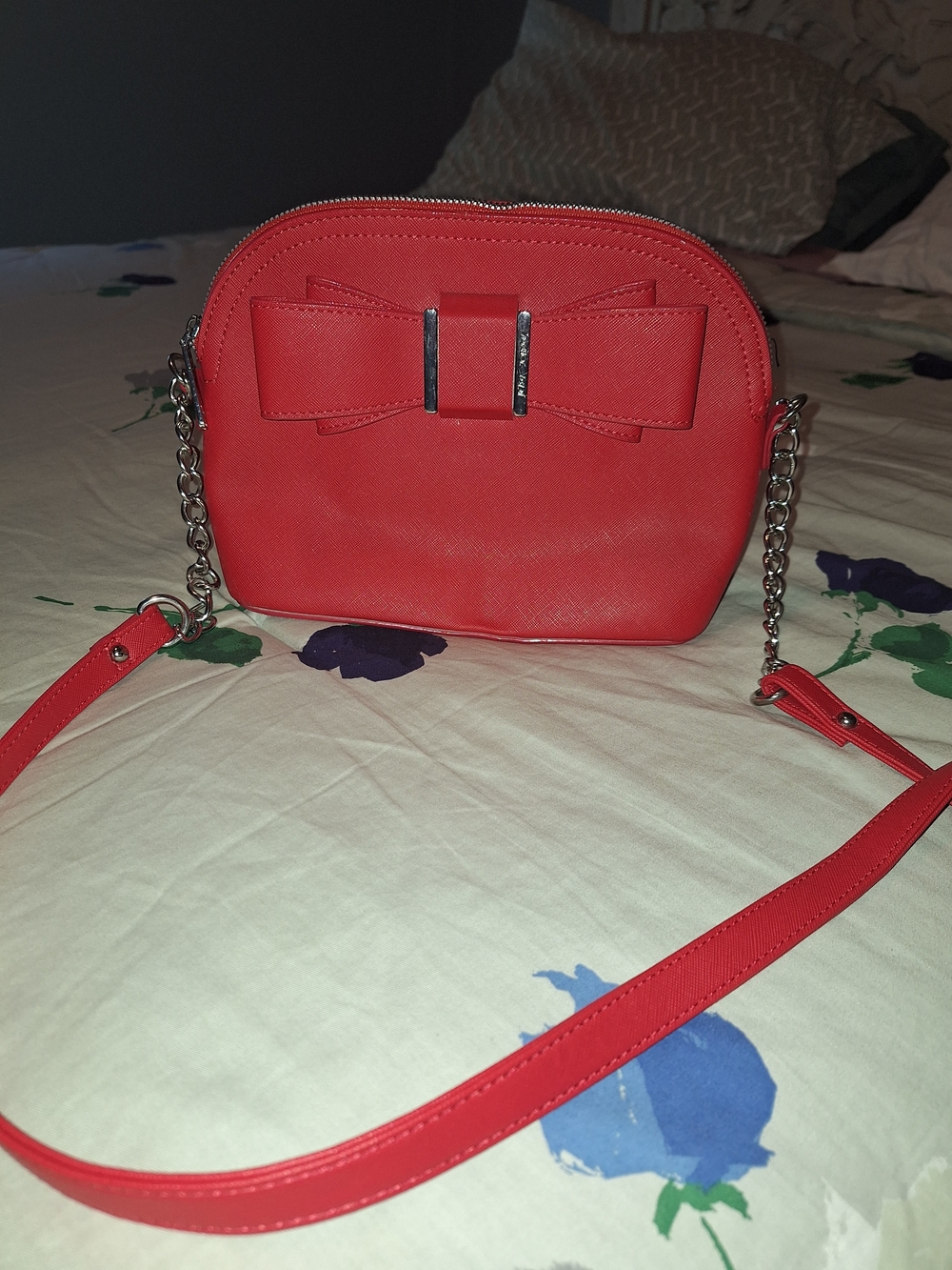 Betsey Johnson Red Bow Crossbody Bag